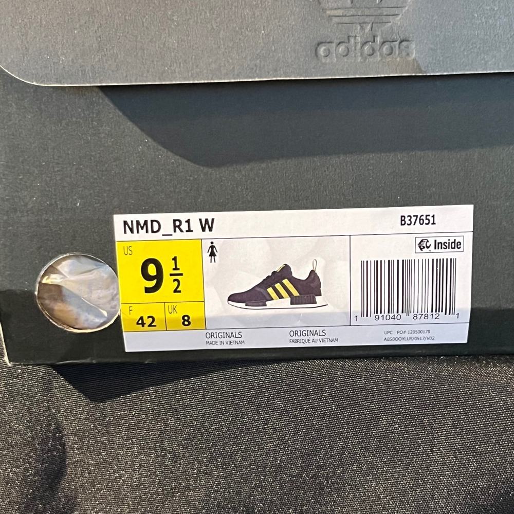 Adidas NMD R1 B37651 Shoes Gray‎ Gold Boost Running Sneaker Women's Size 9.5 - Picture 10 of 10